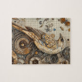 Steampunk Bird Art Small Legpuzzel (Horizontaal)