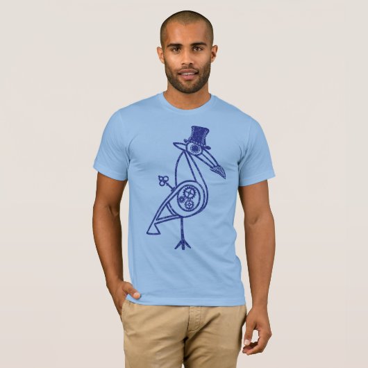Steampunk Bird T-shirt (Voorkant volledig)