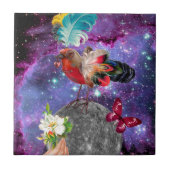 Steampunk Bird Tegeltje (Voorkant)