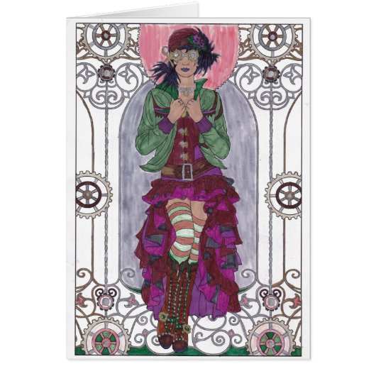 Steampunk Birthday Card - SF2 (Voorkant)