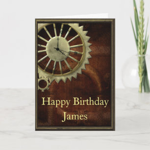 Steampunk Birthday Kaart