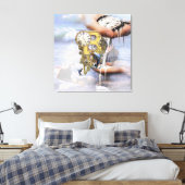 Steampunk Birthday letter B Canvas Afdruk (Insitu (Slaapkamer))