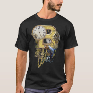 Steampunk Birthday letter B T-shirt