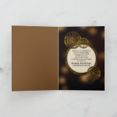 Steampunk Birthday Partner Metal Gears Guitar Kaart (Binnen)