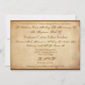 Steampunk Birthday Party Kaart (Achterkant)