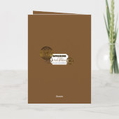 Steampunk Birthday Son Metal Gears Guitar Kaart (Achterkant)