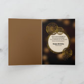 Steampunk Birthday with Metal Gear Clock n Guitar Kaart (Binnen)