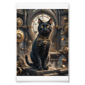 Steampunk Black Cat 1 Foto Afdruk (Voorkant)