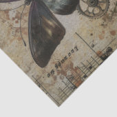 Steampunk Black Hat Decoupage Tissuepapier (Detail)