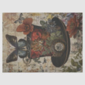 Steampunk Black Hat Decoupage Tissuepapier (Voorkant)