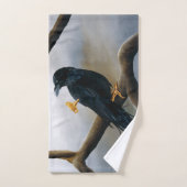 Steampunk Black Raven Bad Handdoek (Handdoek)