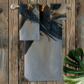 Steampunk Black Raven Bad Handdoek