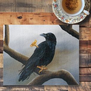 Steampunk Black Raven Legpuzzel