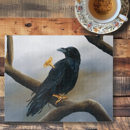 Steampunk Black Raven Legpuzzel