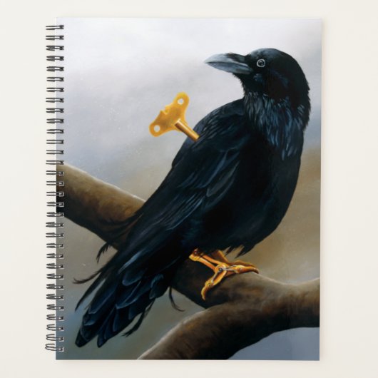 Steampunk Black Raven Planner (Voorkant)