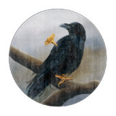 Steampunk Black Raven Snijplank (Voorkant)