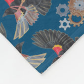 Steampunk Blackbird Fleece Deken (Hoek)
