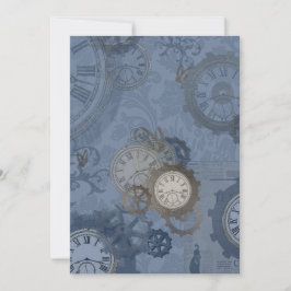 Steampunk blauwdruk aankondiging