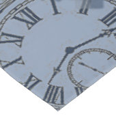 Steampunk blauwe  afdruk tafelkleed (Gekanteld)