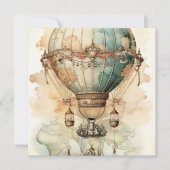  Steampunk Blauwe Hete Luchtballon (2) (Voorkant)