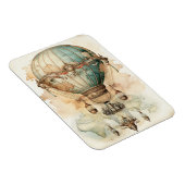 Steampunk Blauwe Hete Luchtballon (2) Magneet (Rechterzijde)