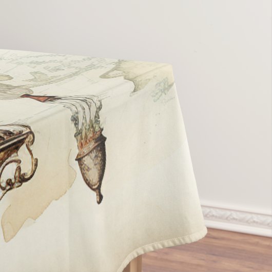  Steampunk Blauwe Hete Luchtballon (2) Tafelkleed (Voorbeeld)