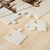 Steampunk Blauwe Hete Luchtballon (3) Legpuzzel (Zijkant)