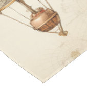  Steampunk Blauwe Hete Luchtballon (3) Tafelkleed (Gekanteld)