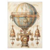 Steampunk Blauwe Hete Luchtballon (3) Tafelkleed (Voorkant)