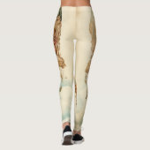 Steampunk Blauwe Hete Luchtballon Leggings (Achterkant)