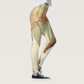 Steampunk Blauwe Hete Luchtballon Leggings (Rechts)