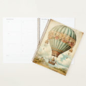 Steampunk Blauwe Hete Luchtballon Planner (Display)