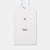 steampunk blauwe vlek cadeaulabel (Achterkant)