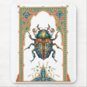 steampunk blauwe vlek muismat (Voorkant)