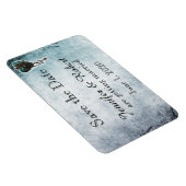 Steampunk Blauwgroen Hart Bruiloft Save the Date Magneet (Rechterzijde)