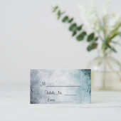 Steampunk Blauwgroen Hart Trouwplaats Kaarten Plaatskaartje (Staand voorkant)