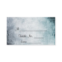 Steampunk Blauwgroen Hart Trouwplaats Kaarten