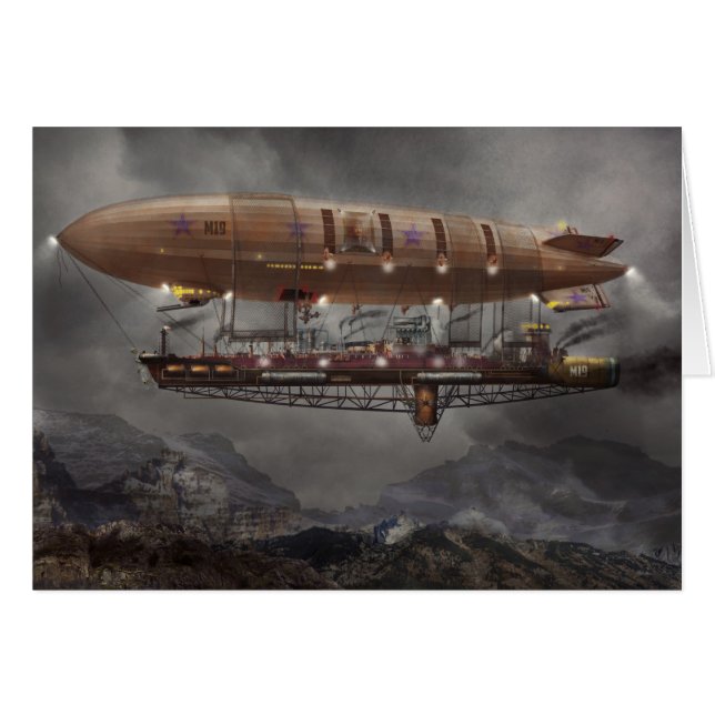 Steampunk - Blimp - Airship Maximus (Voorkant Horizontaal)