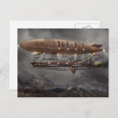 Steampunk - Blimp - Airship Maximus Briefkaart (Voorkant / Achterkant)
