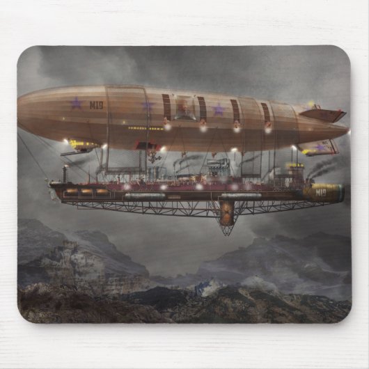 Steampunk - Blimp - Airship Maximus Muismat (Voorkant)