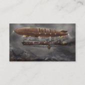 Steampunk - Blimp - Airship Maximus Visitekaartje (Achterkant)