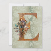 Steampunk Bloembrief E Notitiekaarten Notitiekaartje (Voorkant)