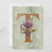  Steampunk Bloembrief T Notitiekaarten Notitiekaartje (Voorkant)