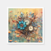 Steampunk Bloemen Decoratief