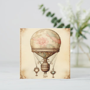  Steampunk Bloemen Hete Luchtballon