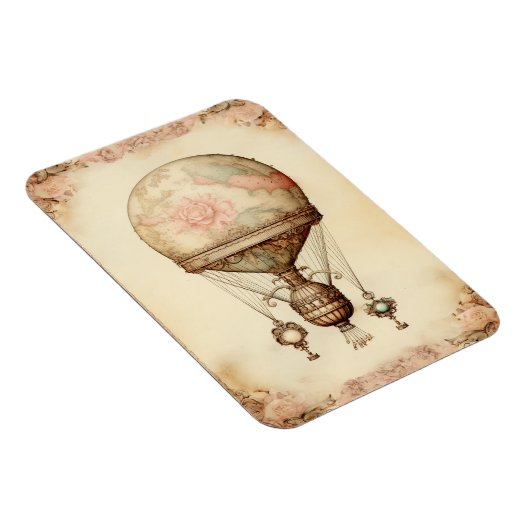  Steampunk Bloemen Hete Luchtballon Magneet (Rechterzijde)