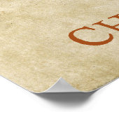 Steampunk Bloemen letter C Poster (Hoek)