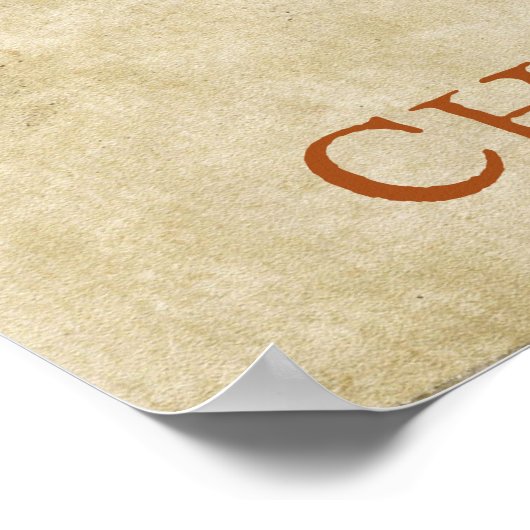 Steampunk Bloemen letter C Poster (Hoek)