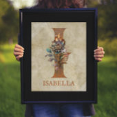 Steampunk Bloemenbrief I Poster