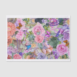 Steampunk Bloemendromen (Pagina 2 in serie) Tissuepapier